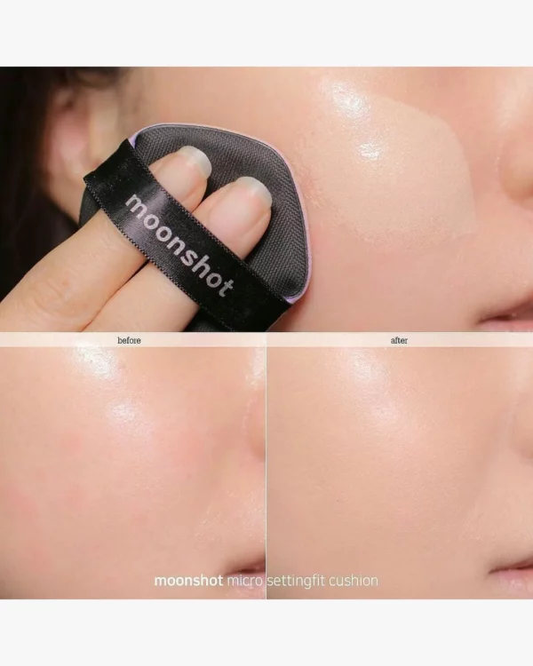 Moonshot Micro Settingfit Cushion Ex SPF 50+/PA++++ (No.201 Beige) 15g - Image 3