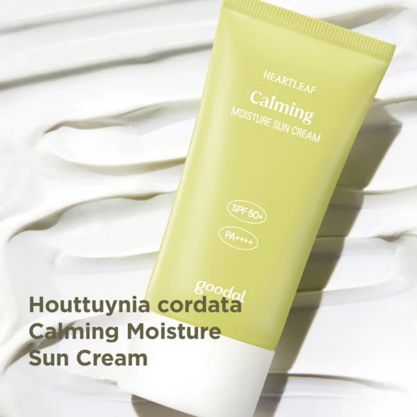 Goodal  Heartleaf Calming Moisture Sun Cream SPF 50/PA++++ 50ml - Image 2