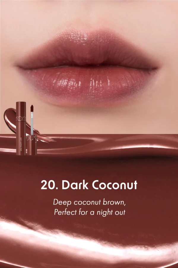 Rom&nd Juicy Lasting Tint Ripe Fruits Series - 20 Dark Coconut (5.5g) - Image 2